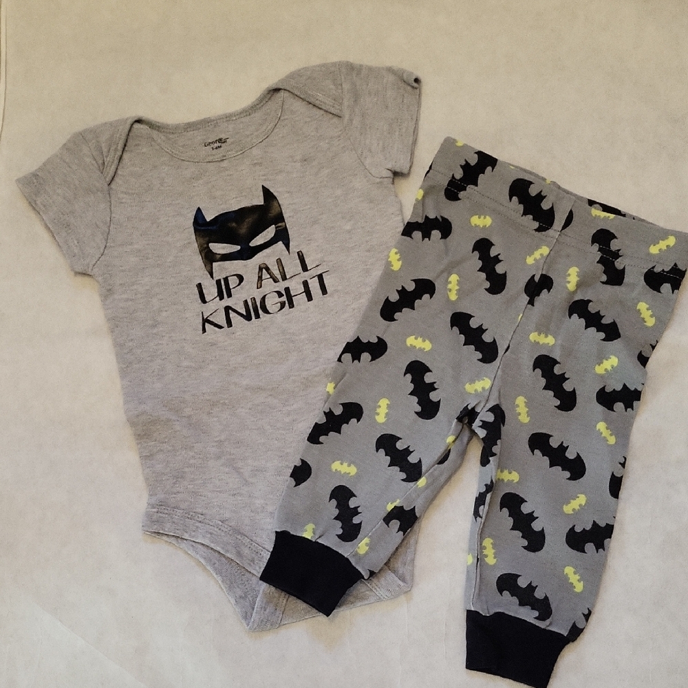 Batman onesie/bodysuit with snug fitting pajama pants